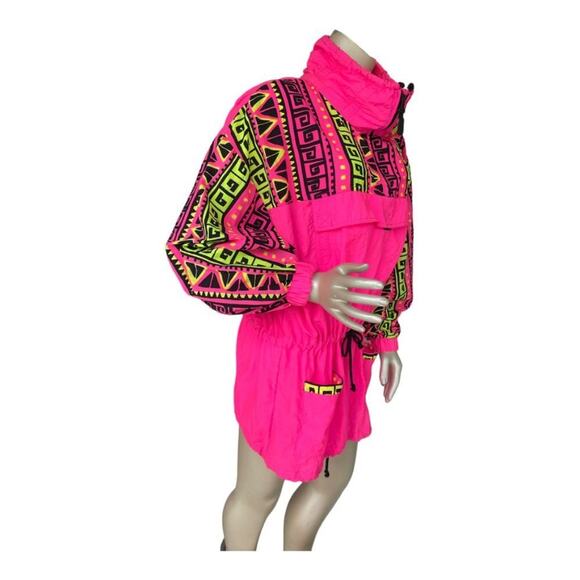 Vintage 80s/90s Shell Shock Neon Pink Windbreaker - Picture 2 of 7